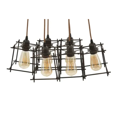 LAMPADARIUM INDUST STICK 6 ŻARÓWEK 16X16X16 cm (POJEDYNCZY)